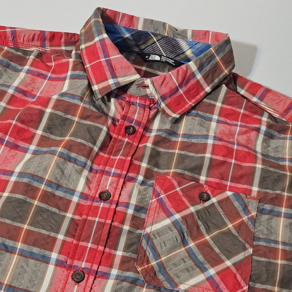 The North Face Men's L Hiking Fishing S/S Button Front Shirt Lightweight